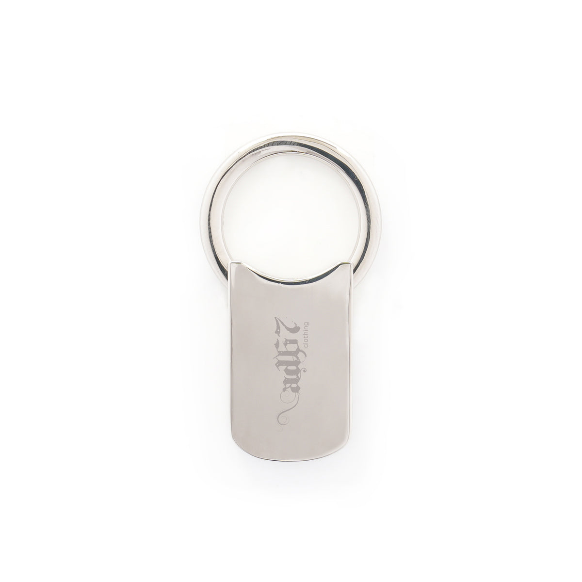 Branded Engraved Metal Twist Keyring