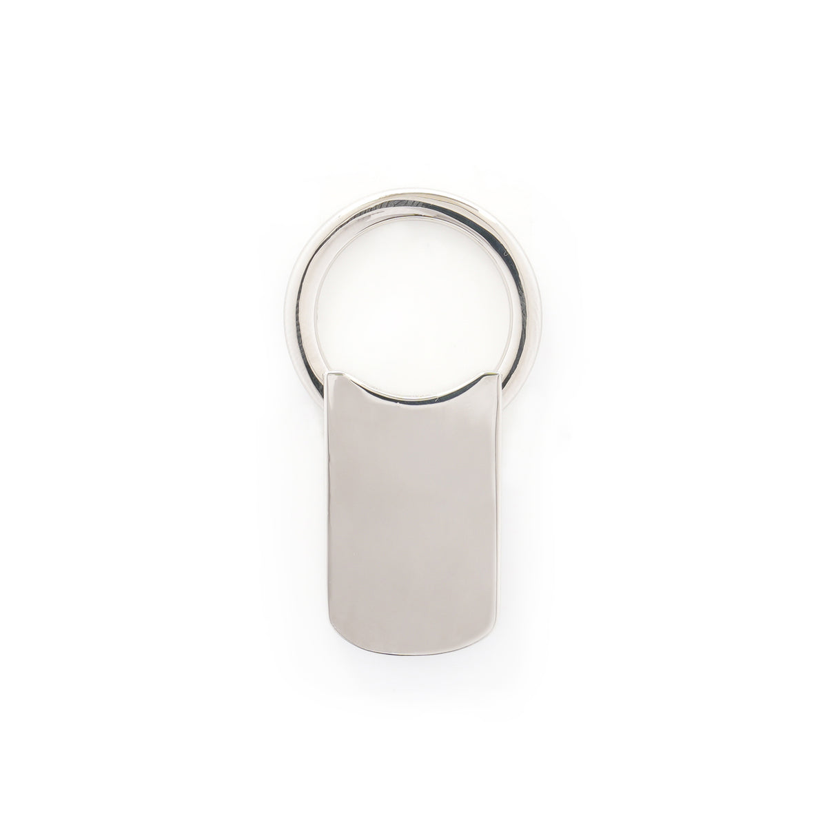 Branded Engraved Metal Twist Keyring