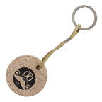 Branded Round Rice Husk and Wheat Straw Keyring