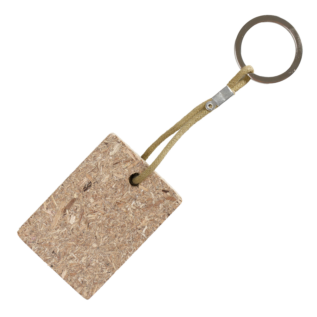 Branded Rectangular Rice Husk and Wheat Straw Keyring