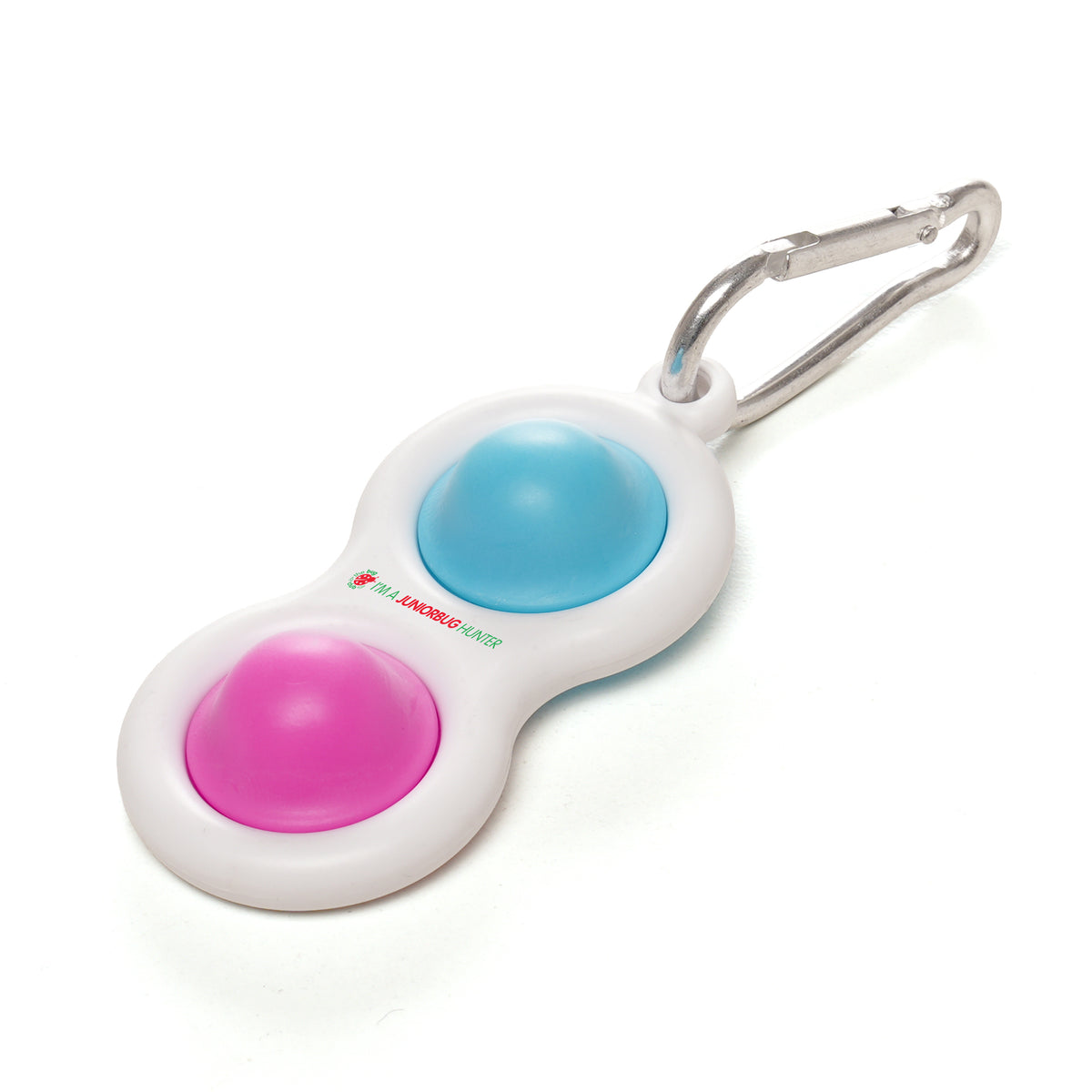Branded Fidget Popper with Carabiner Clip