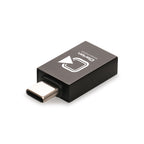 Branded Aluminium USB-A to USB-C Adapter