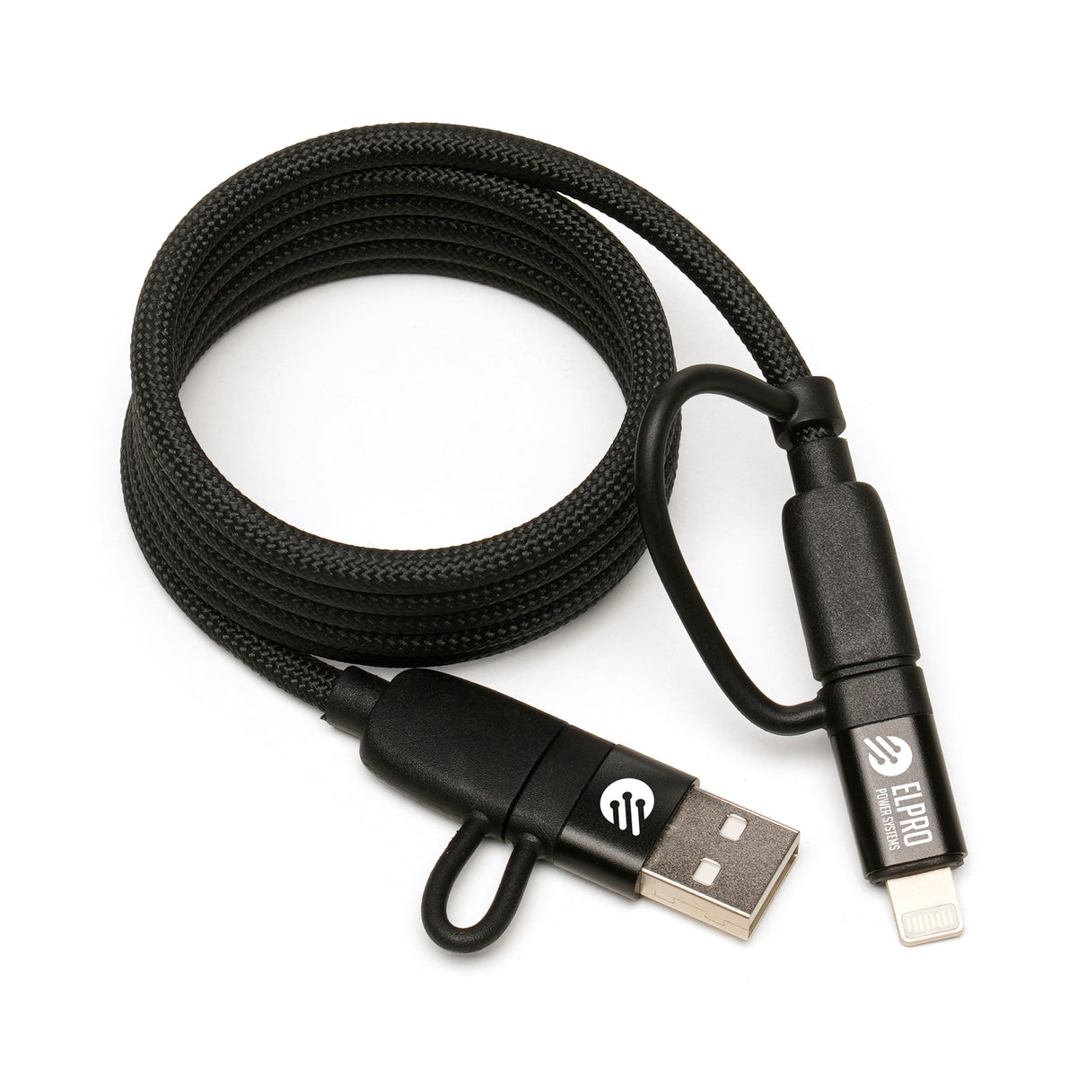 Branded 100W 4-in-1 Braided Fast Charge Cable