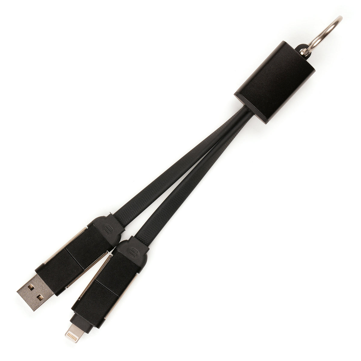 Branded 60W 2-in-1 Keyring Charging Cable
