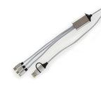 Branded 3-in-1 Light-Up Logo Charging Cable