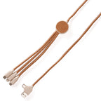 Branded 3-in-1 Cork Charging Cable