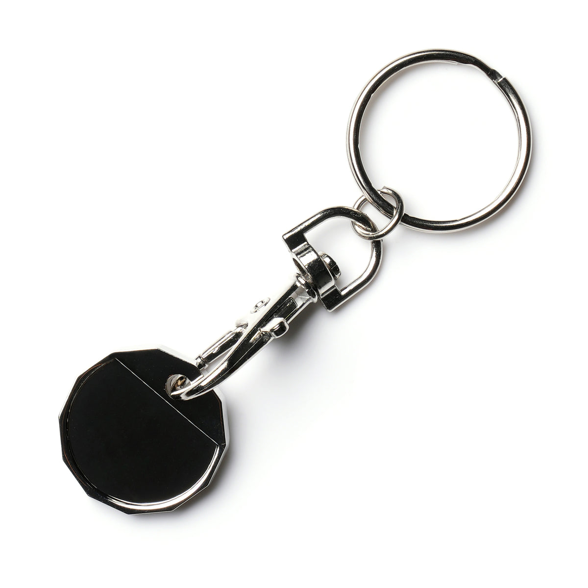 Branded Domed Full Colour Trolley Coin Keyring