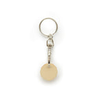 Branded Wooden Trolley Coin Keyring