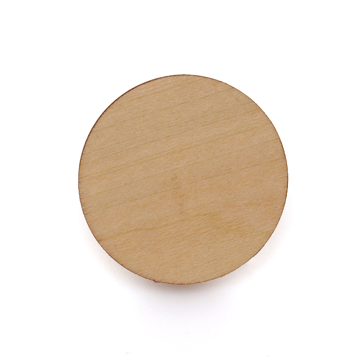 Branded Medium Round Wooden Badge