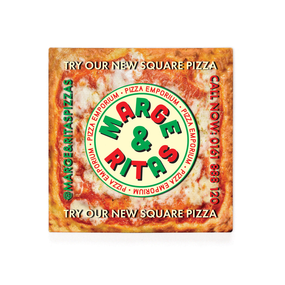 Branded Recycled Square Magnet