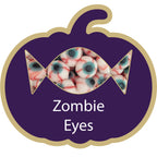 Branded Halloween Mini Treat Bag - Pumpkins and Eyeballs with Zombie Eyes filling