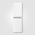Branded Stone Paper Spiral Notepad with Ruler