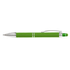Branded Bright Soft-Touch Metal Click Pen with Stylus