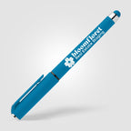 Branded Recycled ABS Gel Pen with Rubber Grip