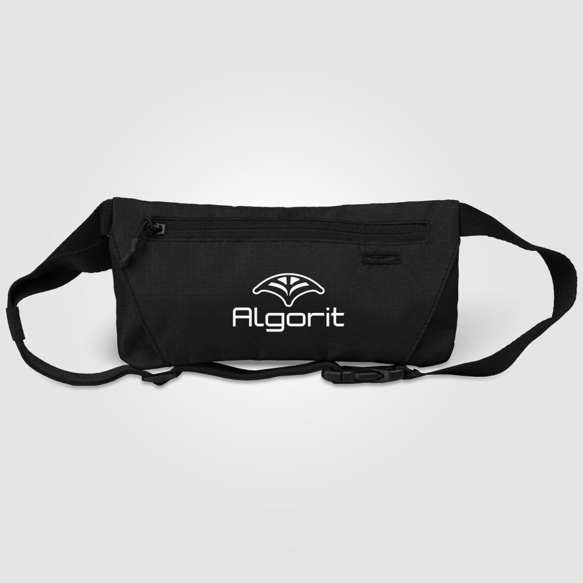 Branded rPET Zip Waist Bag with Hidden Pocket