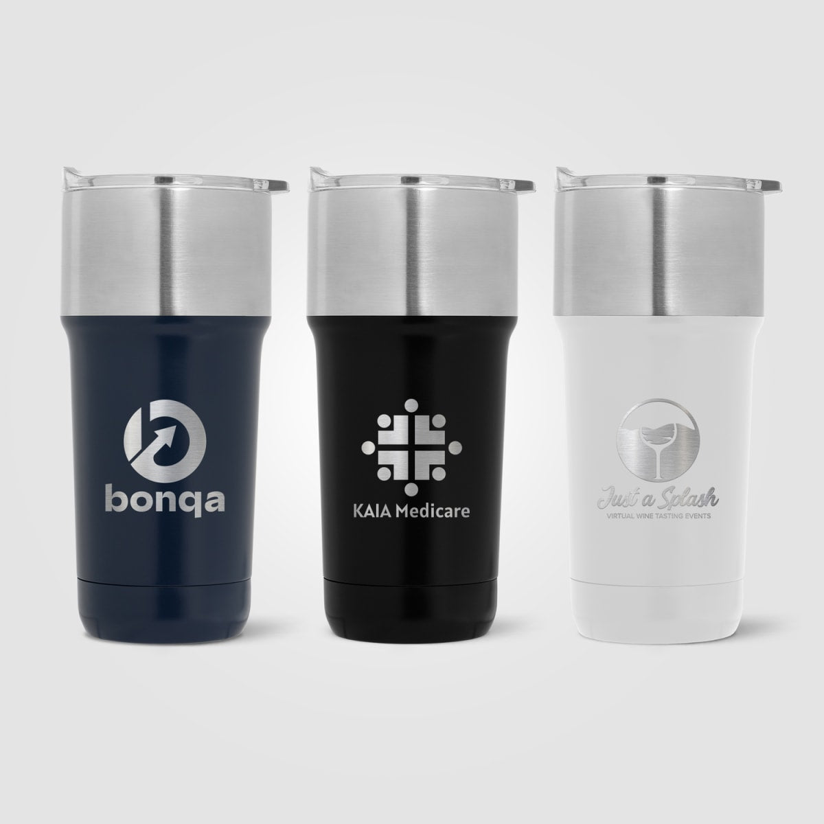 Branded Double Wall Steel Tumbler with Ceramic Lining 590ml
