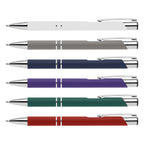 Branded Soft-Touch Aluminium Pen with Jumbo Refill