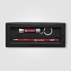 Branded Soft Touch Pen and Torch Gift Set with Window Box