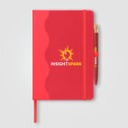 Branded Recycled Wave Pattern Journal and Pen Set
