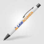 Branded Recycled Aluminium Soft-Touch Ballpoint Pen