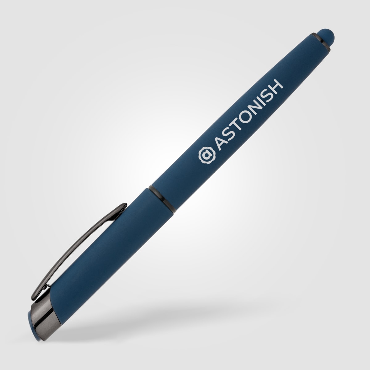 Branded Recycled Aluminium Gel Pen with Stylus