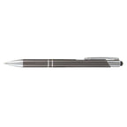Branded Anodised Aluminium Pen with Top Stylus