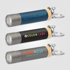 Branded Recycled Aluminium Keychain Torch