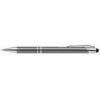 Branded Anodised Aluminium Pen with Top Stylus