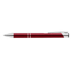 Branded Matte Anodised Aluminium Slim Pen in Burgundy