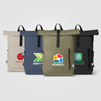 Branded Recycled PU Rolltop Laptop Backpack - 12L