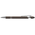 Branded Recycled Aluminium Pen with Stylus and Anti-Fraud Ink in Gunmetal
