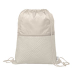 Branded Recycled Quilted Drawstring Bag 6L
