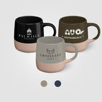 Branded 445 ml Colour Block Stoneware Mug