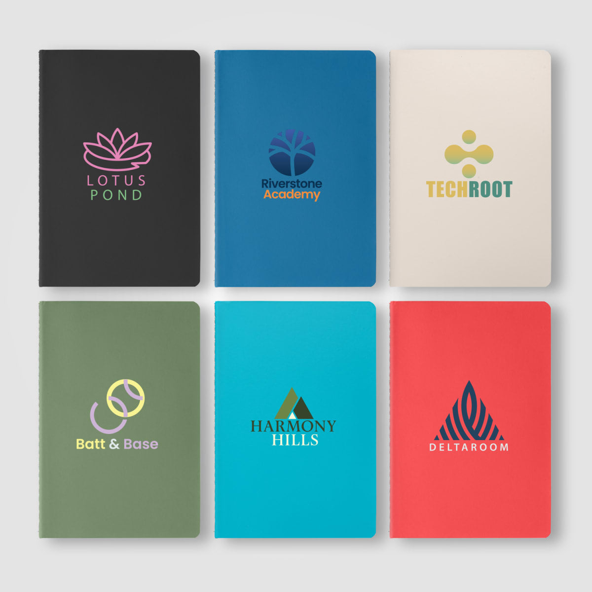 Branded Recycled PU Contrast Stitch A5 Journal