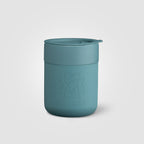 Branded 295 ml Matte Ceramic Mug with Silicone Sleeve and Lid