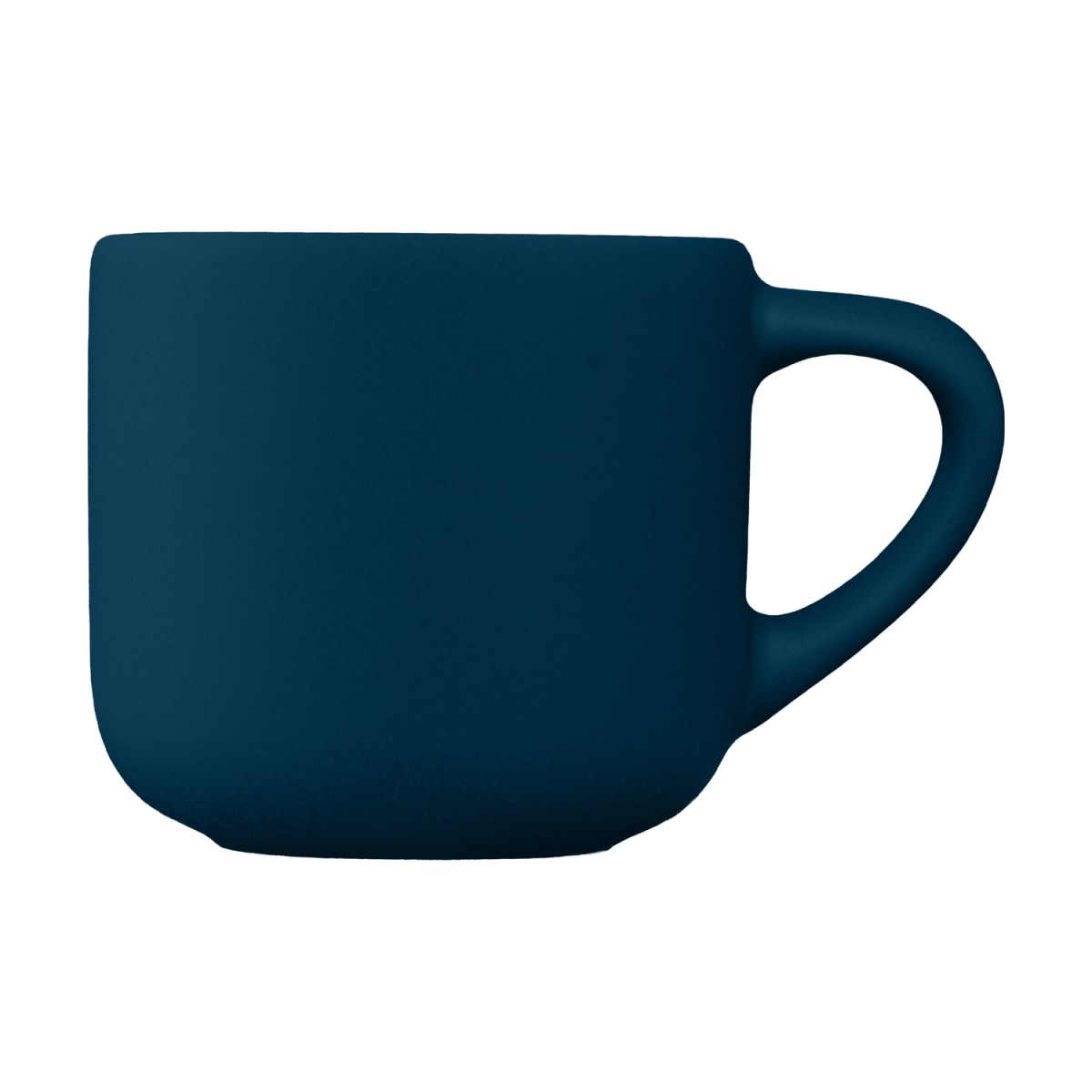 Branded Matte Ceramic Espresso Mug 90ml in Navy Blue