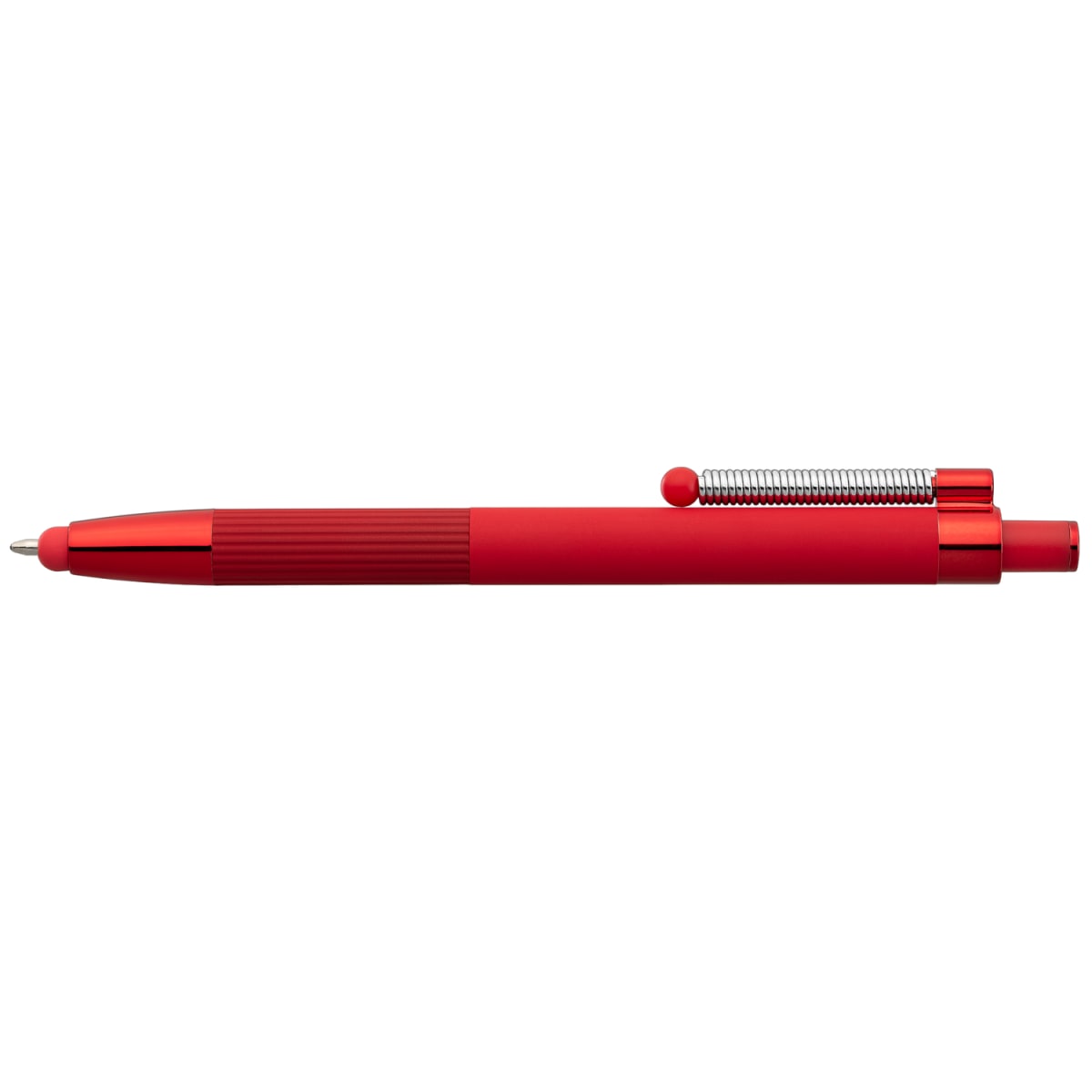 Branded Recycled Aluminium Fidget Stylus Pen in Red