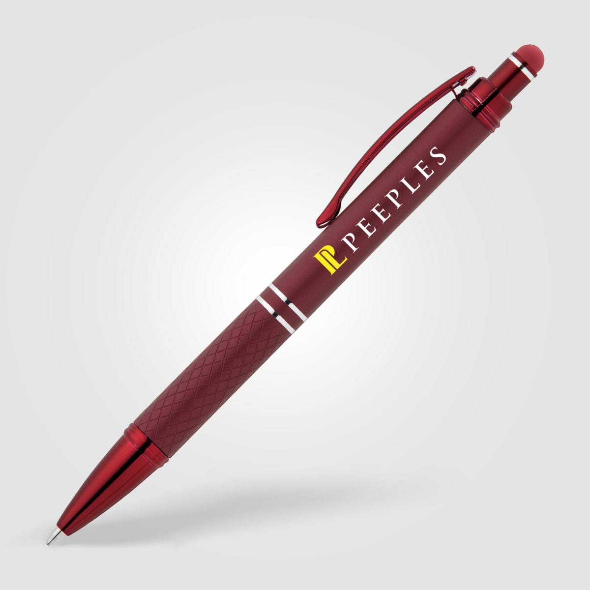 Branded Monochrome Soft Touch Stylus Pen