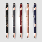 Branded Rose Gold Executive Pen with Stylus