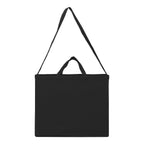Branded Recycled Cotton Crossbody Tote Bag - 15L in Black