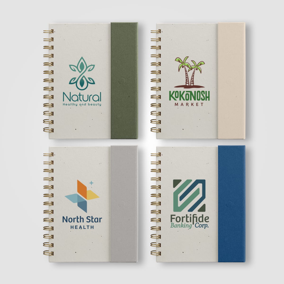 Branded B6 Spiral Notebook with Sticky Notes and Pen