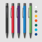 Branded Mirror-Finish Aluminium Soft-Touch Pen