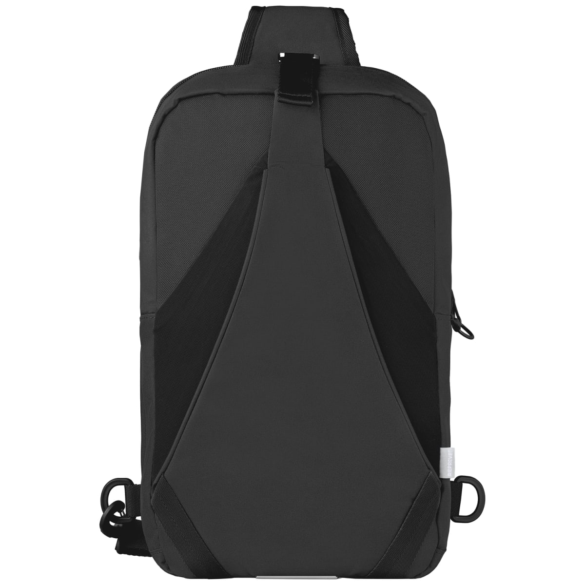 Branded Repreve Sling Bag with RFID Pocket in Black