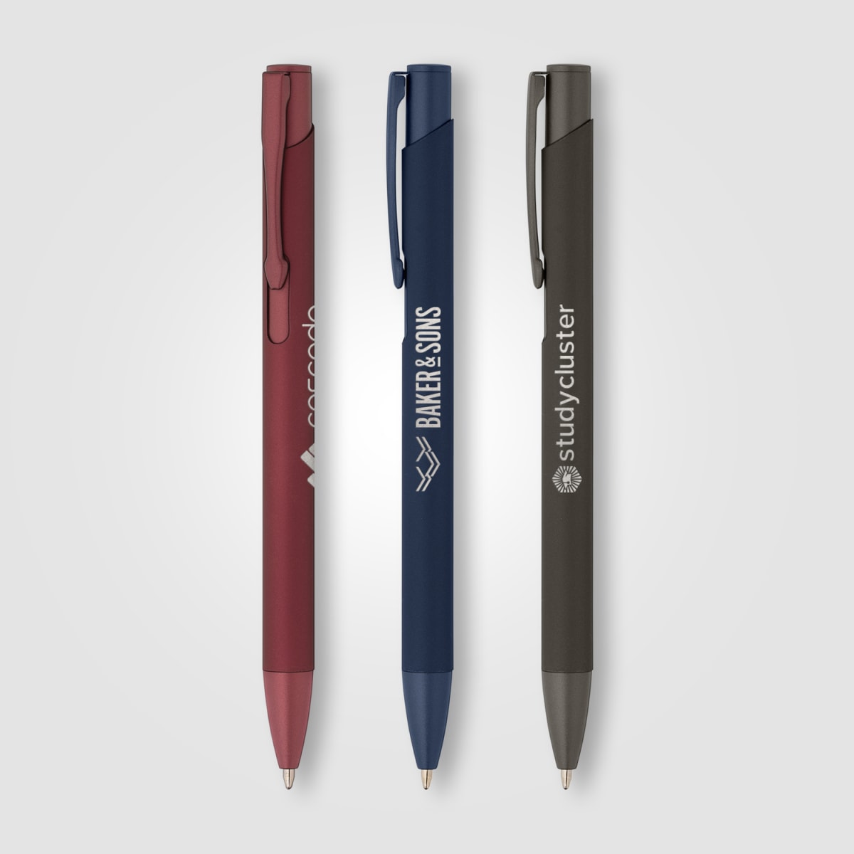 Branded Satin Aluminium Monochrome Pen