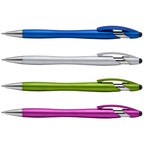 Branded Metallic Stylus Pen with Chrome Accents