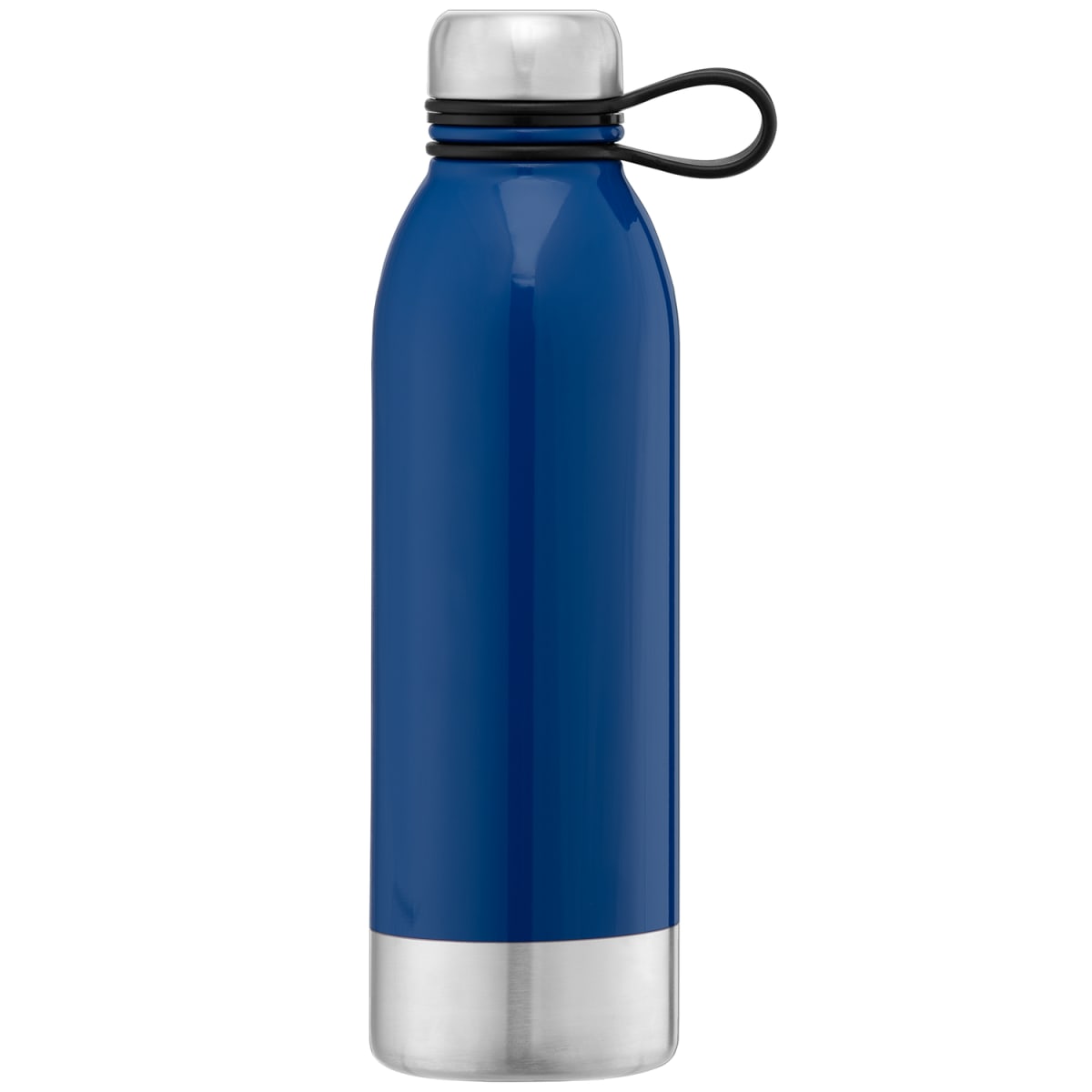 Branded 740ml Stainless Steel Sports Bottle in Royal Blue