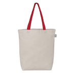 Branded Recycled Cotton Tote Bag with Coloured Handles