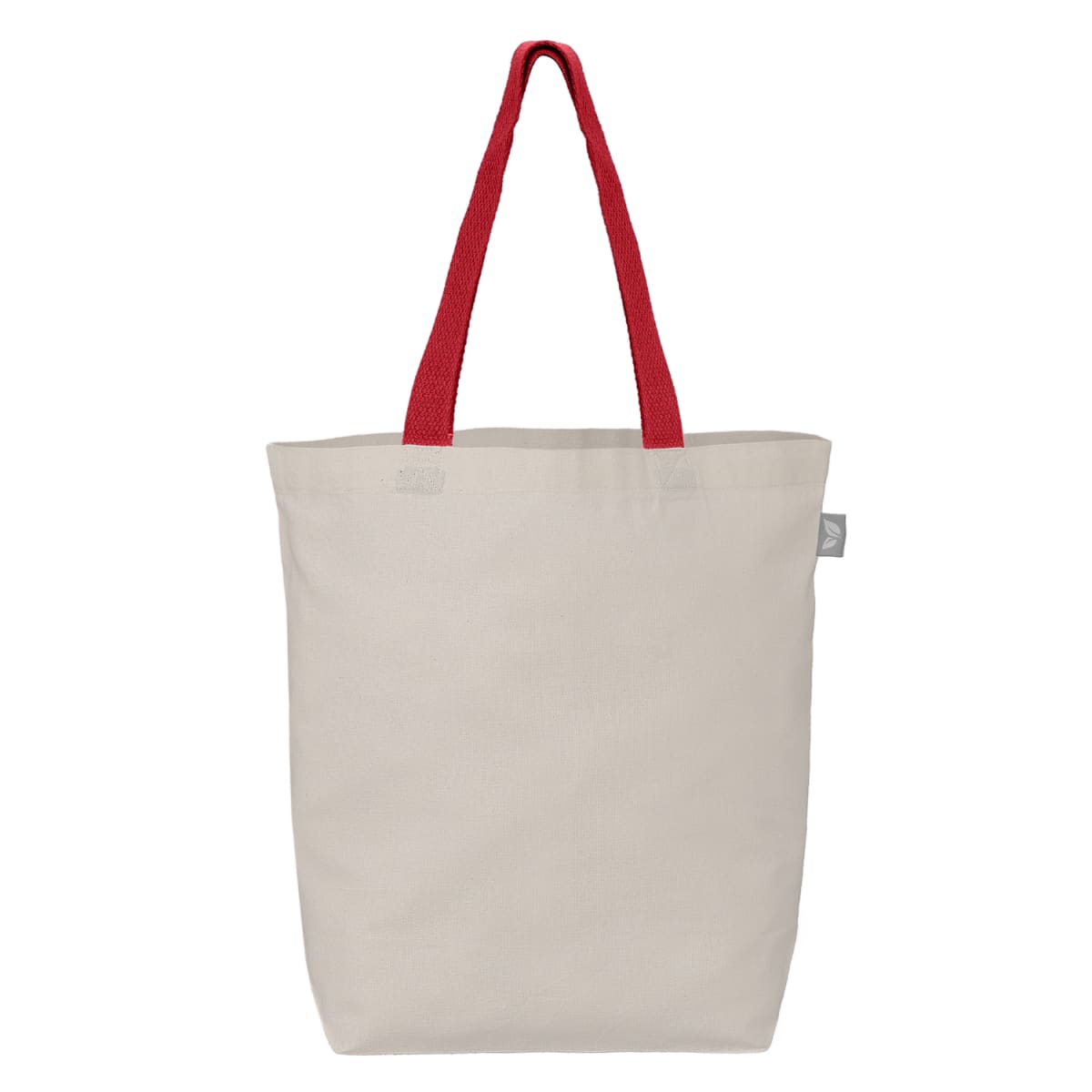 Branded Recycled Cotton Tote Bag with Coloured Handles