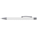 Branded Soft-Touch Mechanical Pencil with Gunmetal Trim in White