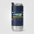 Branded Recycled Stainless Steel Tumbler with Flip Lid - 475ml